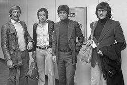 Gianni Rivera, zweiter von rechts. Hier mit Kollegen in den 70er Jahren.